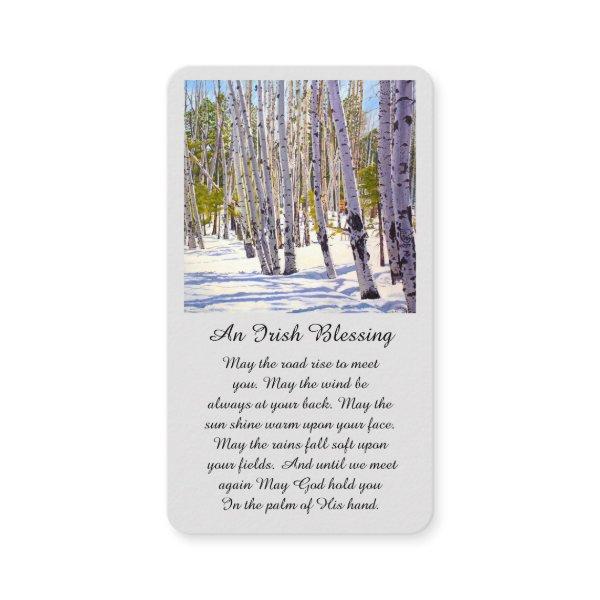 Modern Funeral Memorial Sympathy Card