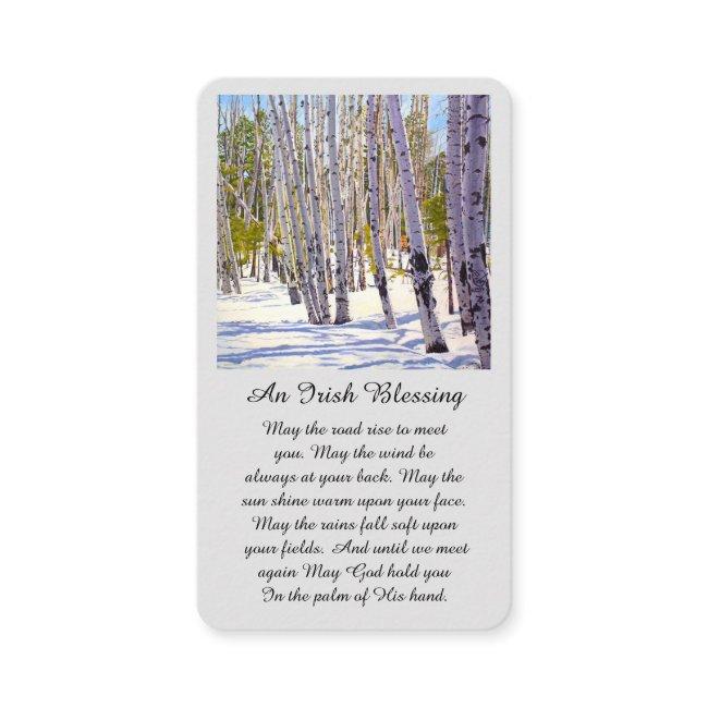 Modern Funeral Memorial Sympathy Card