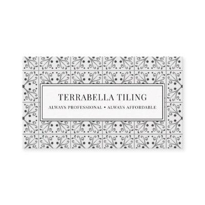 Modern Geometric Black White Tiles Tiler Tiling
