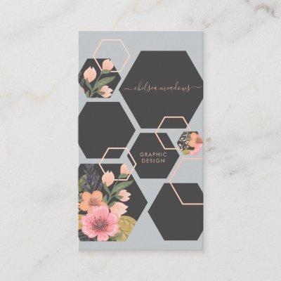 Modern Geometric Floral | Honey Comb