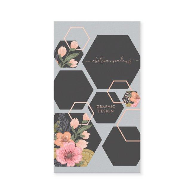 Modern Geometric Floral | Honey Comb