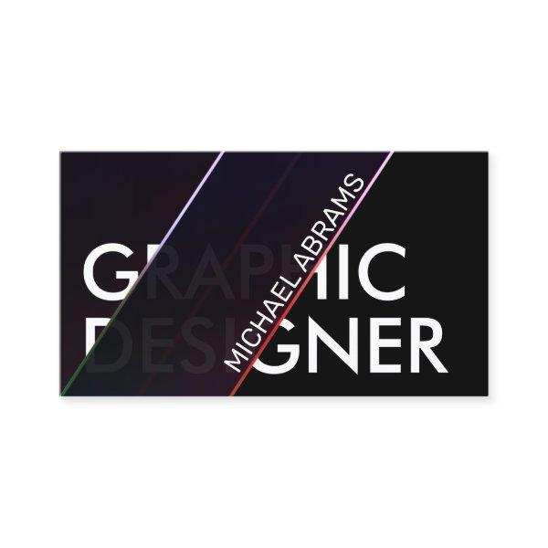 Modern geometric transparent dark