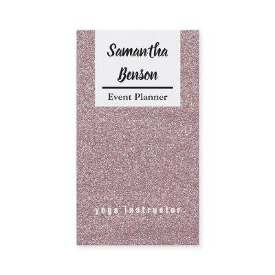 Modern Girly Faux Pink Glitter Bokeh Event Planner