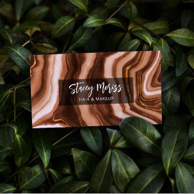 Modern Glam Chic Gold Abstract Agate Pattern