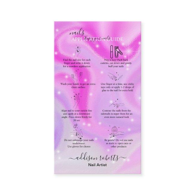 Modern Glam Iridescent Nails Application Guide Bu
