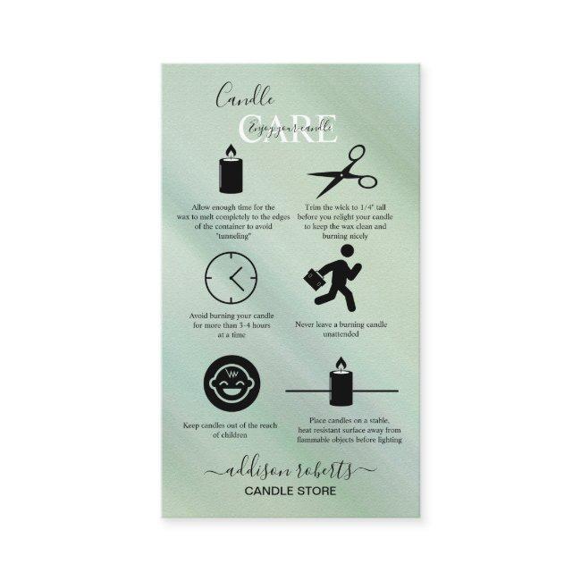 Modern Glam Iridescent Sparkle Candle Care Busin