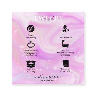 Modern Glam Iridescent Sparkle  Jewelry Care   Squ Square