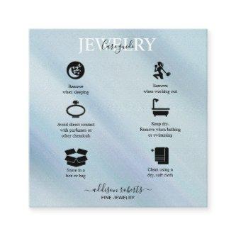 Modern Glam Iridescent Sparkle  Jewelry Care   Square