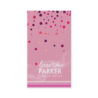 Modern Glitter Bokeh Makeup Artist Purple