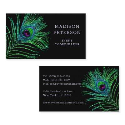 Modern Glitter Feather Event Coordinator Planner