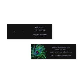 Modern Glitter Feather Jewelry Earring Display Mini