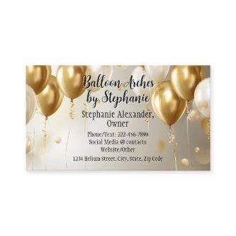 Modern Gold Balloon Arch Artist Party Planner
