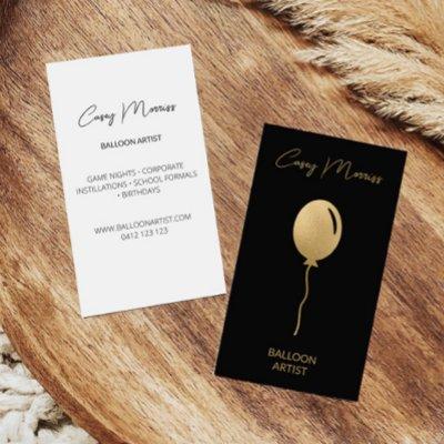 Modern Gold Black Balloon Artist | Event Planner