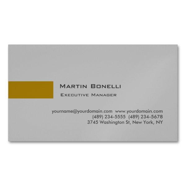 Modern Gold Color Grey Custom Personal Easy Edit  Magnet