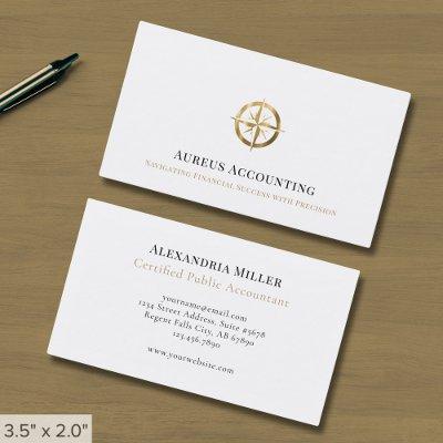 Modern Gold Compass  for Accountants