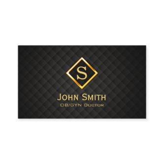 Modern Gold Diamond Monogram OB/GYN