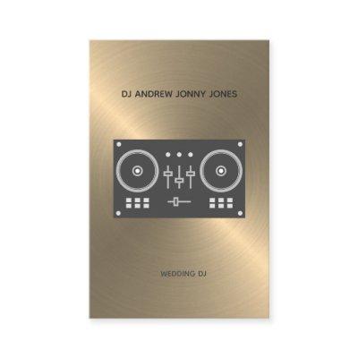 Modern Gold Faux Pro-DJ Controller