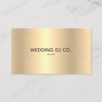Modern Gold Faux Wedding DJ Company