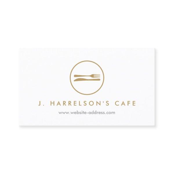 MODERN GOLD FORK & KNIFE LOGO