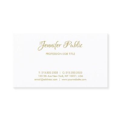 Modern Gold Handwritten Name Minimalist Template