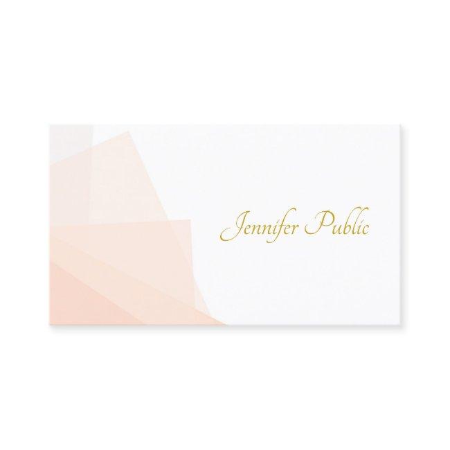 Modern Gold Handwritten Script Name Elegant Trendy