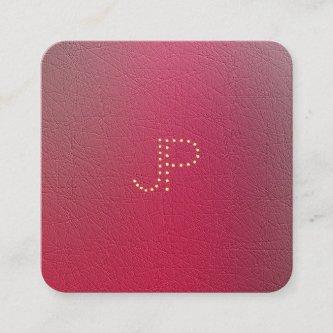Modern Gold Monogram Structured Look Template Square