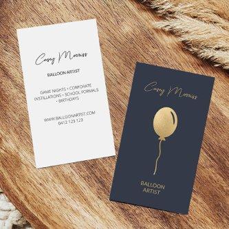 Modern Gold Navy Balloon Artist | Event Planner