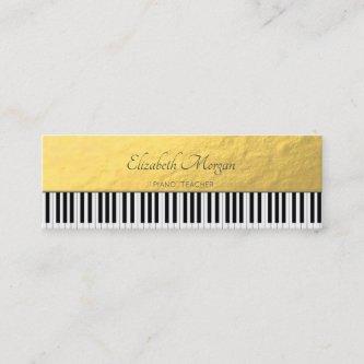 Modern,Gold,Piano Keys, Music Teacher Mini