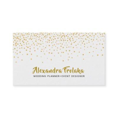 Modern Gold Tones Dots over white background