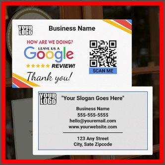 Modern Google Review W/ QR Code Link Template