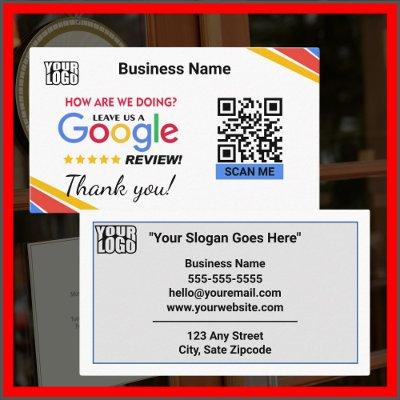 Modern Google Review W/ QR Code Link Template