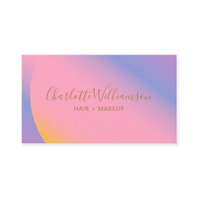 Modern Gradient Pink Purple Beauty Branding Unique