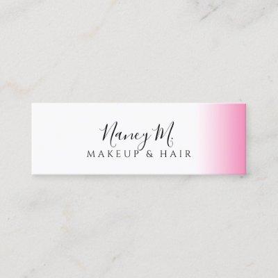 Modern gradient pink white makeup & hair  mini