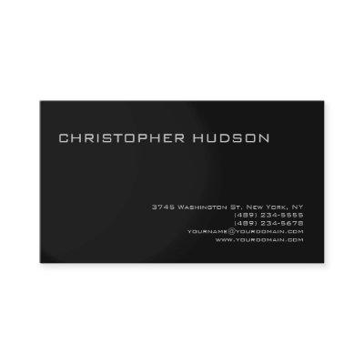 Modern Gray Black Simple Plain