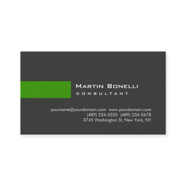 Modern Gray Green Simple Consultant