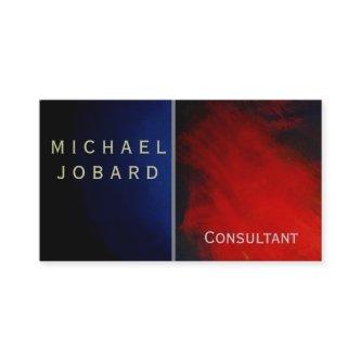 Modern Gray Red Blue Consultant