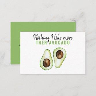 Modern Green Avocado Quote For Avocado Lover Gift
