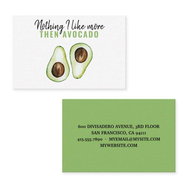 Modern Green Avocado Quote For Avocado Lover Gift