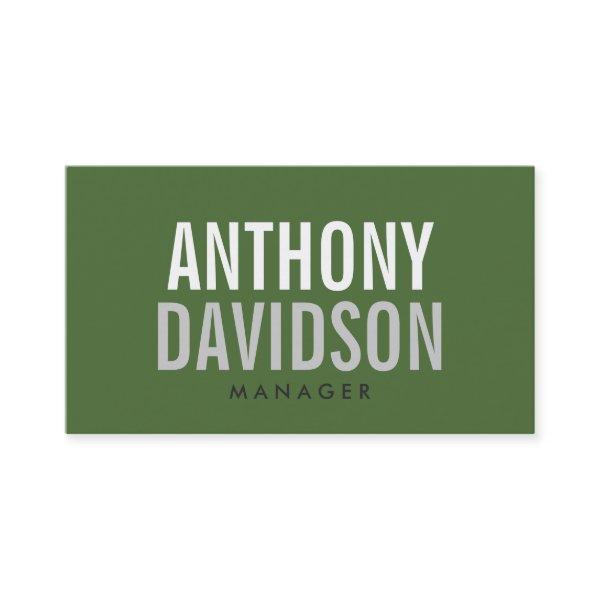 Modern Green Huge Bold Text