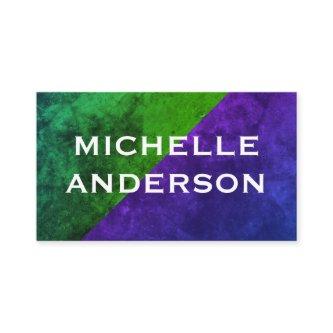 Modern Green Purple Color Blocks