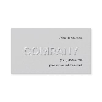Modern Grey Faux Embossed
