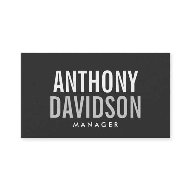 Modern Grey Huge Bold Text