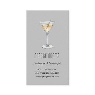 Modern grey Martini  Bartender