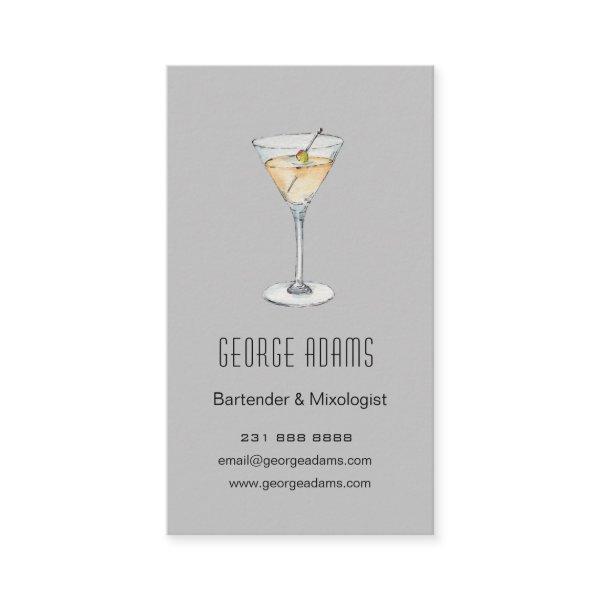 Modern grey Martini  Bartender