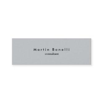 Modern Grey Minimalist Plain Slim