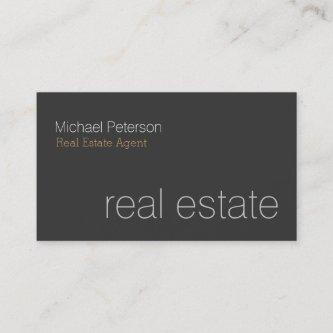 Modern Grey Real Estate Agent