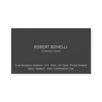 Modern Grey Simple Plain Consultant