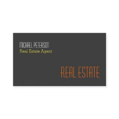 Modern Grey Yellow Orange Agent