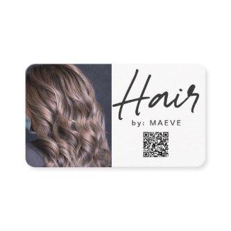 Modern Hair Styling  with QR code