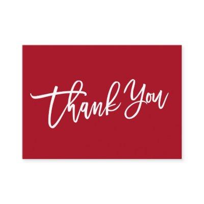 MODERN HAND LETTERED Thank you for your purchase Enclosure Card